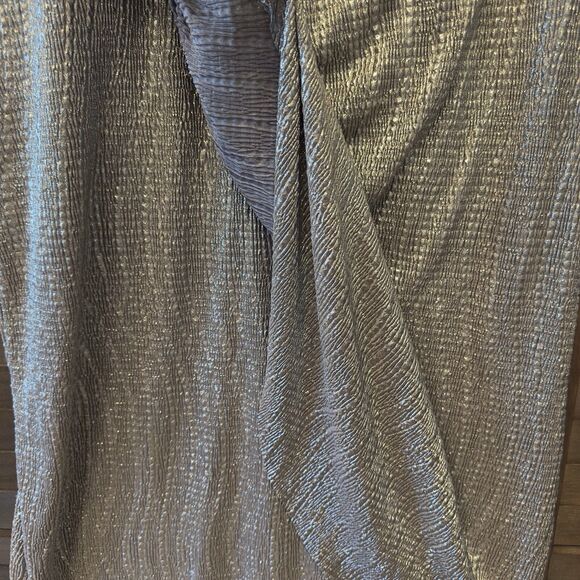 Collection DB‎ Silver Stretch Dress Party Wedding Curvy Belly Hide Plus Sz 20 - Picture 10 of 16